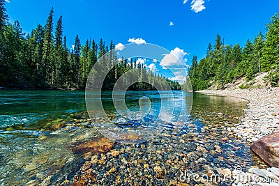 Glacier National Park Landscape - Canada Stock Photo