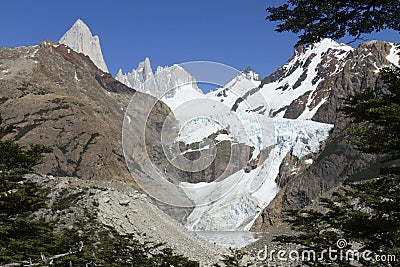 Glacier Piedras Blancas Stock Photo