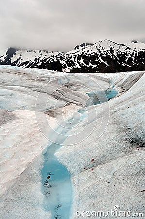 Glacier Surface Stock Photo