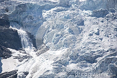 Glacier Trift Stock Photo