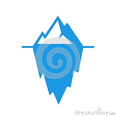 Glacier vector pictogram Vector Illustration