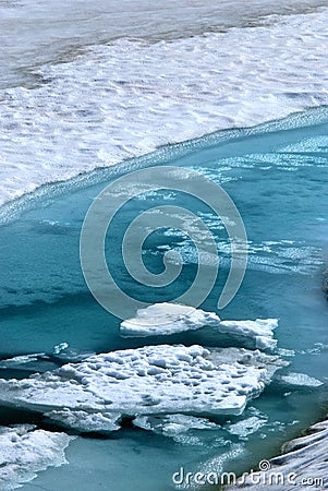 Glacier water Stock Photo