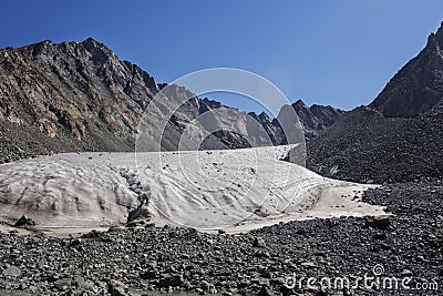 Glacier Watermelon near Belukha Mountain Stock Photo