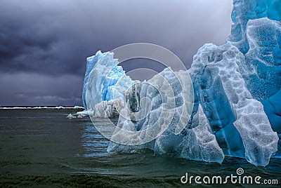 Glaciers in Laguna San Rafael Stock Photo