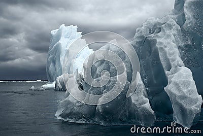 Glaciers in Laguna San Rafael Stock Photo