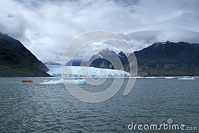 Glaciers in Laguna San Rafael Stock Photo