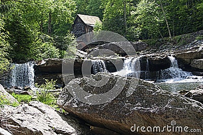 Glade Creek Grist Mill in Babcock State Park West Virginia USA Editorial Stock Photo