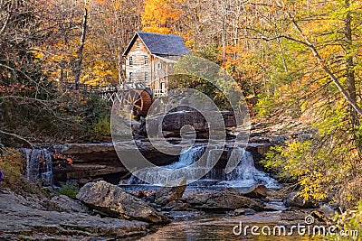 Glade Creek Grist Mill Stock Photo