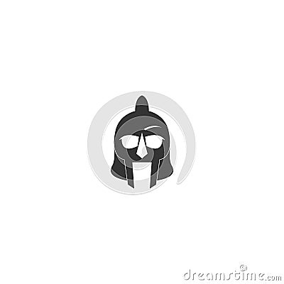 Gladiator head icon logo design concept vector illustration Vector Illustration