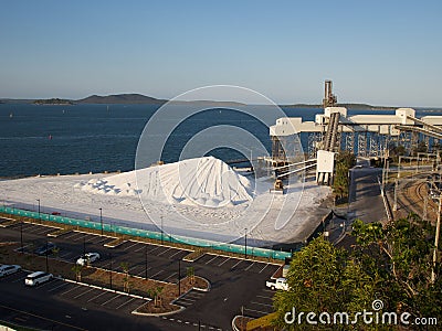 Gladstone industrial complex on the coast Editorial Stock Photo