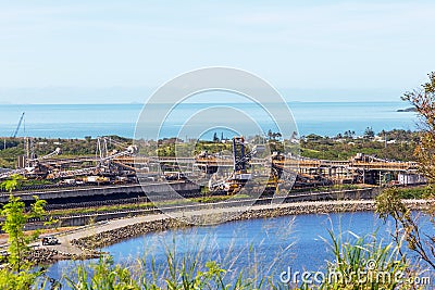 Gladstone port queensland Stock Photo