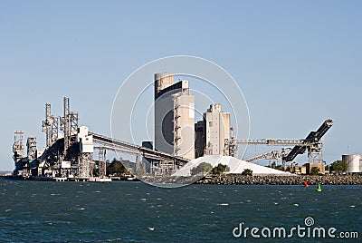 Gladstone Storage Silos Stock Photo