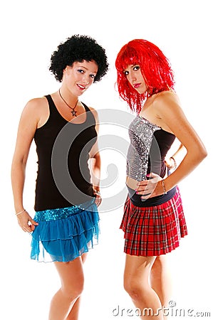 Glam Rock Girls 3 Stock Photo