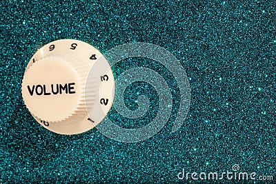 Glam Rock. Party fun glitz and glamour sound volume control Stock Photo