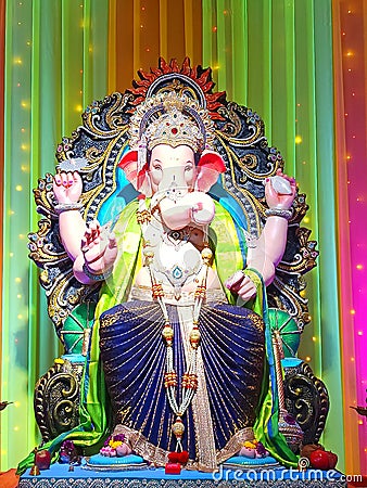 Glamorous Indian deity Lord Ganesh-6 Stock Photo