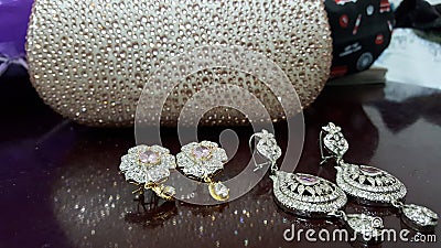 Glamorous pink bling Stock Photo