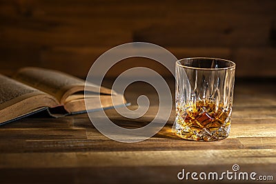 Glas of rum in a bar in Cuba Stock Photo