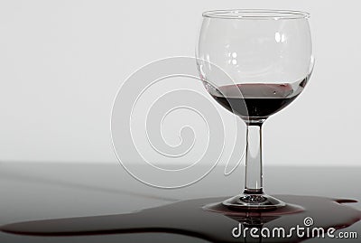Glas with wine Stock Photo