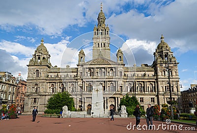 Glasgow City Chambers Editorial Stock Photo