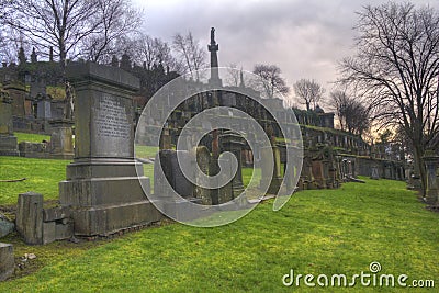Glasgow Necropolis Stock Photo