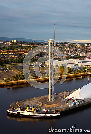 Glasgow, Scotland, UK, September 10th 2022, Glasgow Science Centre Tower and iMax Cinema re-opened following lockdown Editorial Stock Photo