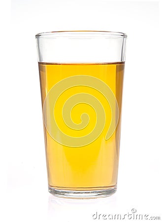 Glass of apple juice Stock Photo