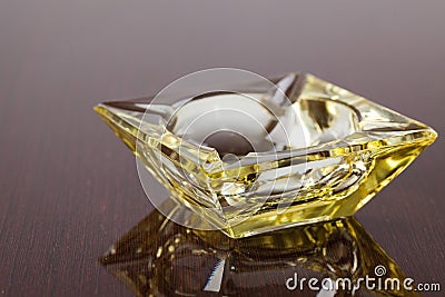 Glass ashtray Stock Photo