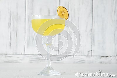 Glass of Bananarama cocktail Stock Photo