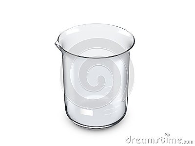 Glass beaker Cartoon Illustration