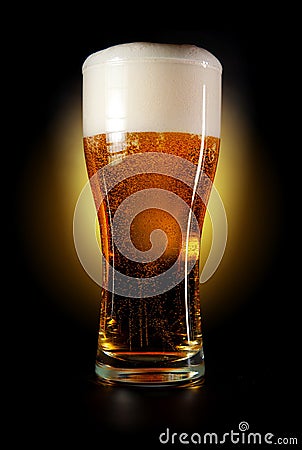 Glass of beer Stock Photo