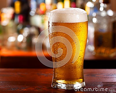 Glass of beer Stock Photo