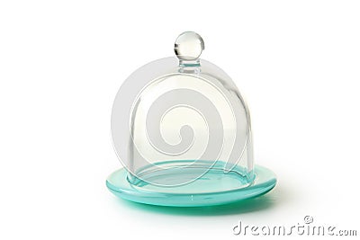 Glass bell jar Stock Photo