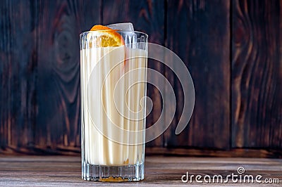 Glass of Bessie & Jessie Cocktail Stock Photo