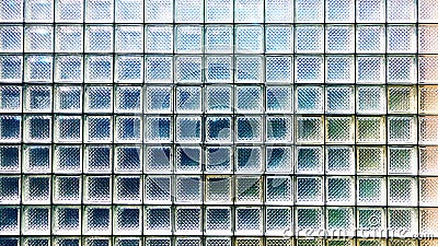 Glass block wall texture Stock Photo