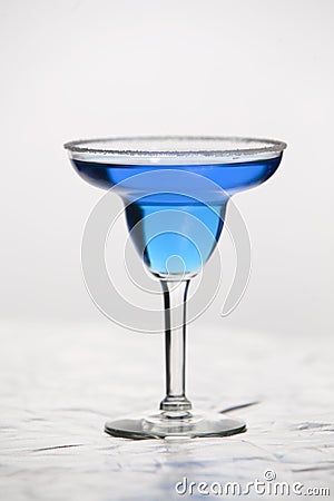 Glass of blue wine Stock Photo