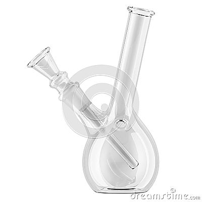 Glass Bong, bong for smoking. 3D rendering Stock Photo