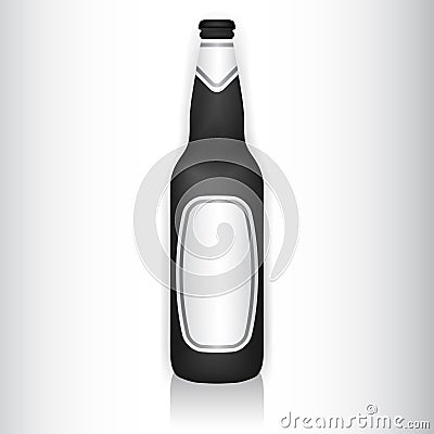 Glass bottle Vector Illustration