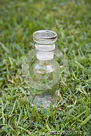 Glass bottle Stock Photo