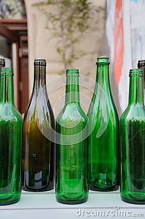 glass bottles Stock Photo