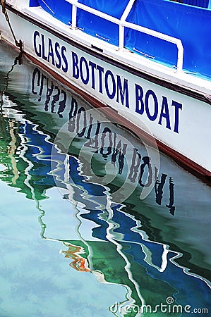 Glass Bottom Boat Stock Photo