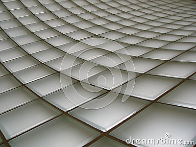 Glass Brick Wall Stock Photo