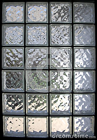 Glass Brick Window Stock Photo