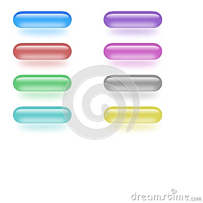 Glass buttons Stock Photo