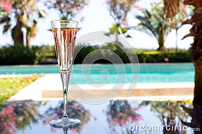 Glass of champagne Stock Photo