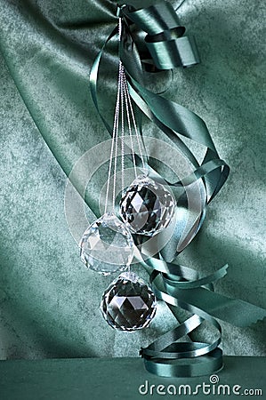 Glass Christmas balls 1 Stock Photo