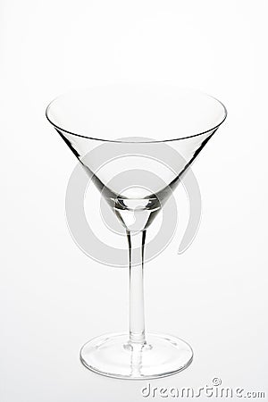 Glass cold martini cocktail isolated Stock Photo