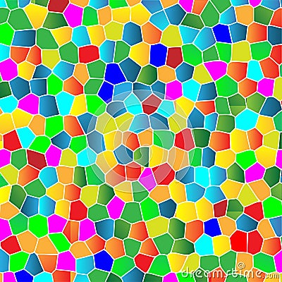 Glass Colorful Mosaic Background Vector Illustration