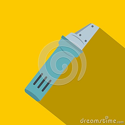 Glass cutter icon, flat style Vector Illustration