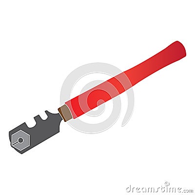 Glass cutter icon Vector Illustration