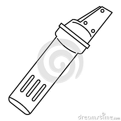 Glass cutter icon, outline style Vector Illustration